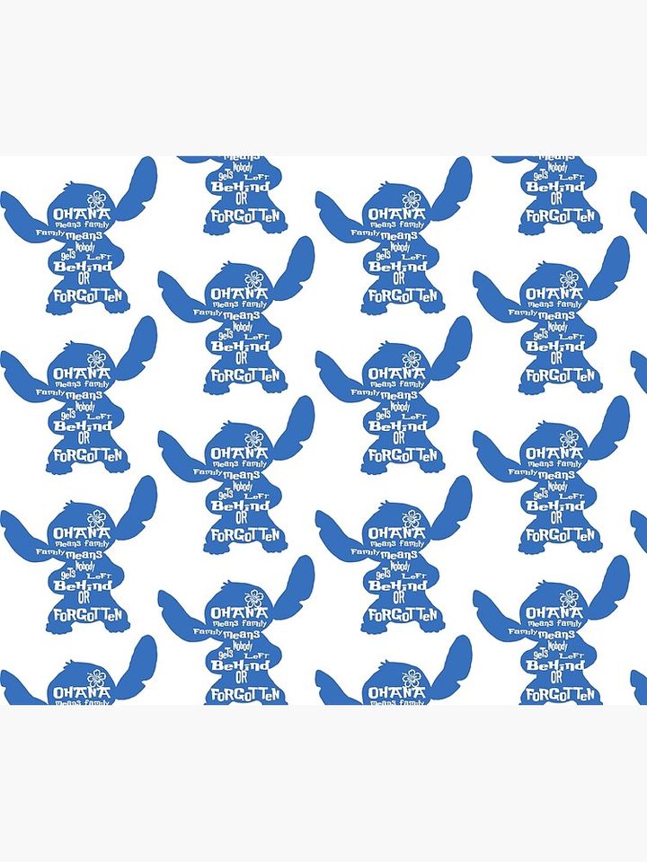 Stitch Ohana means family Throw Blanket
