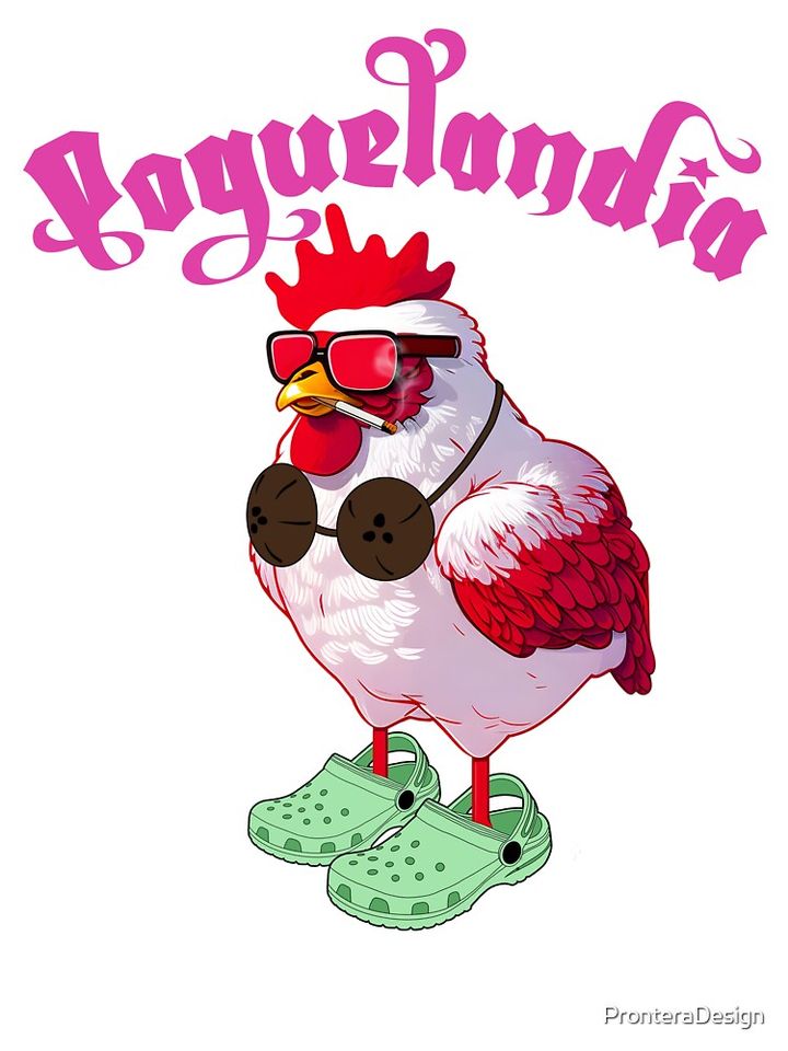 Poguelandia Cool Chicken Oversized T-Shirt