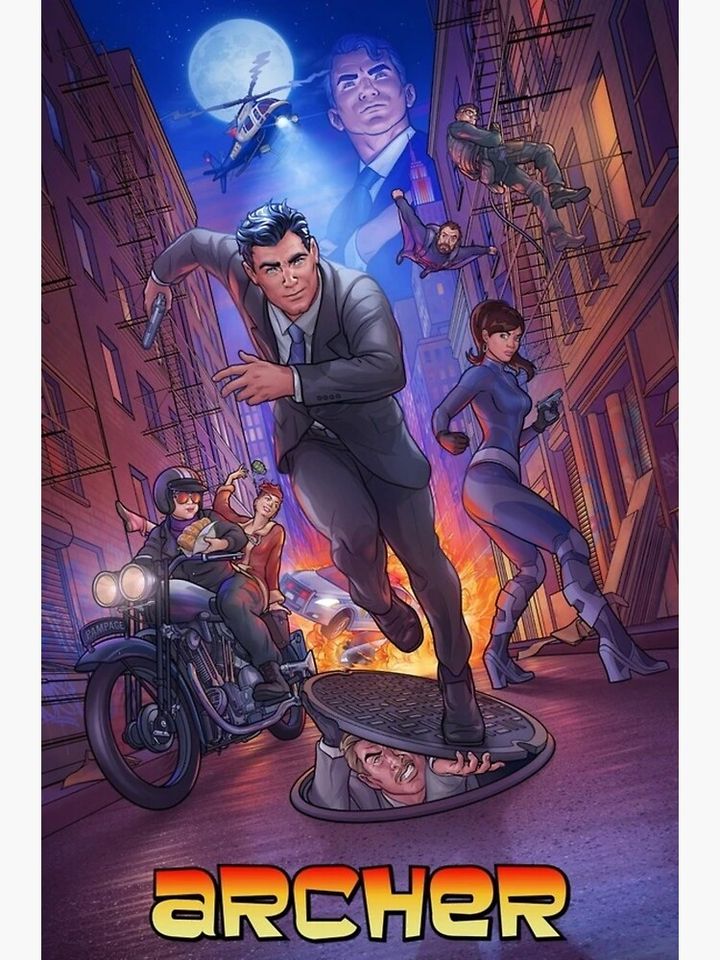Archer - Sterling Archer - American Sitcom - Season 13 Premium Matte Vertical Poster