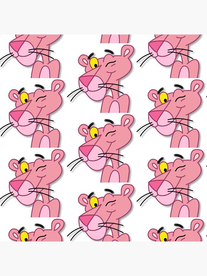The pink Panther Throw  Pillow