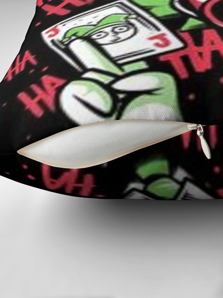 Rick and Rickandmorty Joker  Throw Pillow