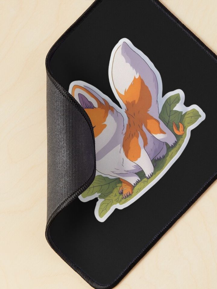 Cute Digital Chibi Shiba Inu Art Mouse Pad