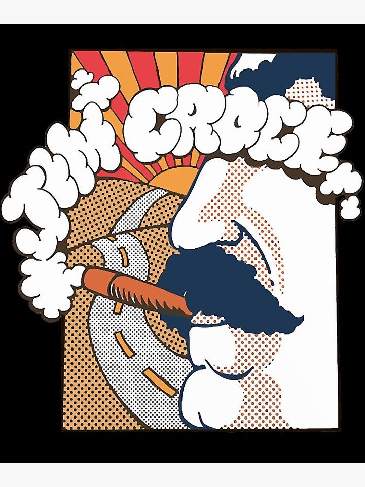 Jim Croce color dot matrix 70s design Premium Matte Vertical Poster