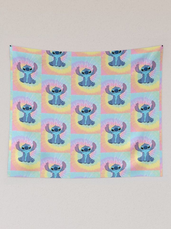 Colorfull Stitch Disney Tapestry