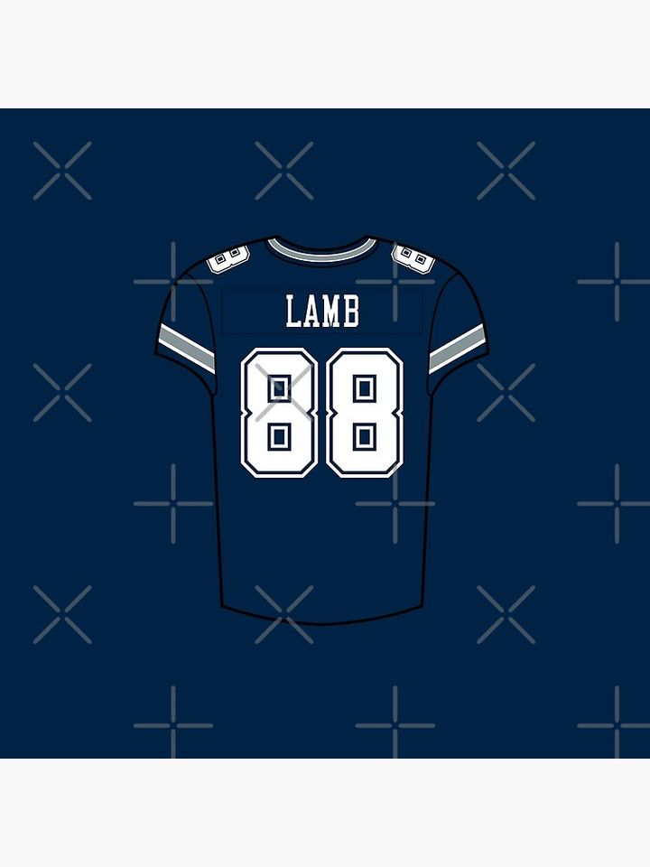 CeeDee Lamb Away Jersey Pillow, Gift for Fan