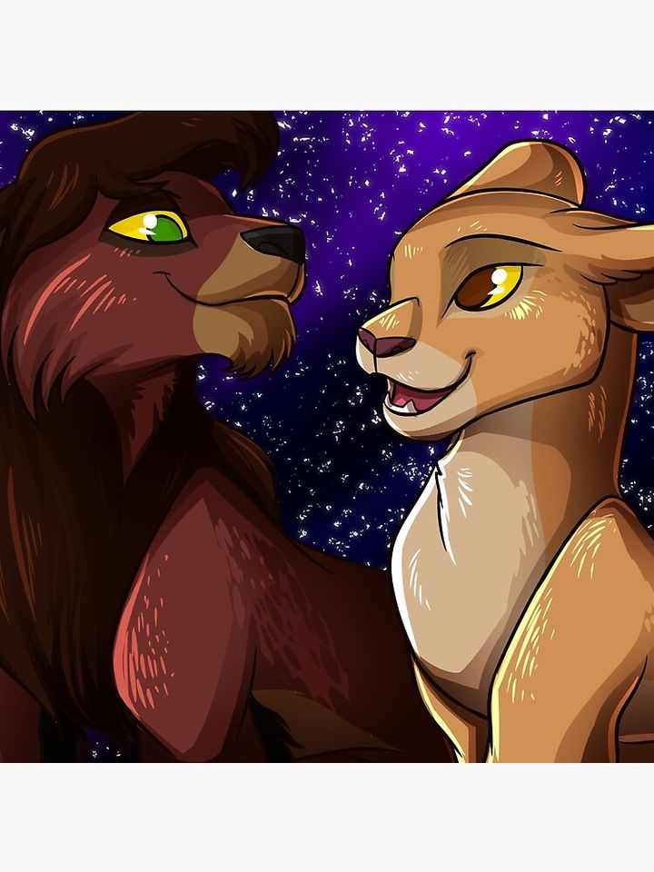 Kovu and Kiara Pillow