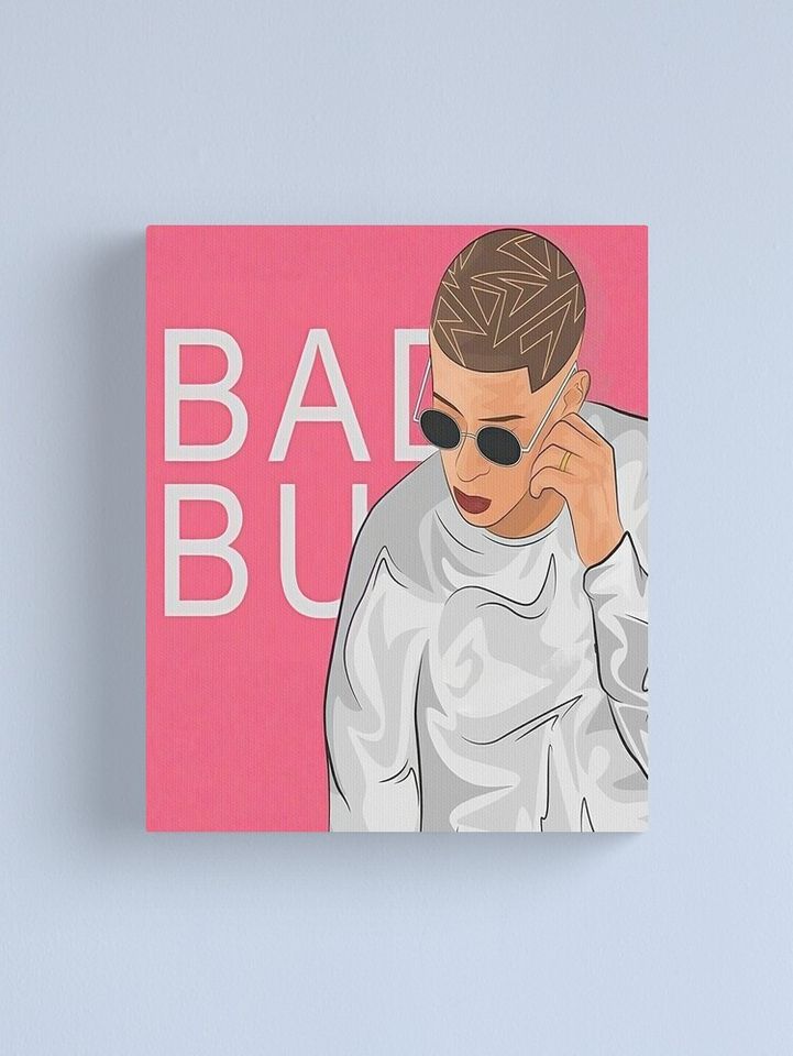 Bad Bunny Fanart Canvas - Bad Bunny merch
