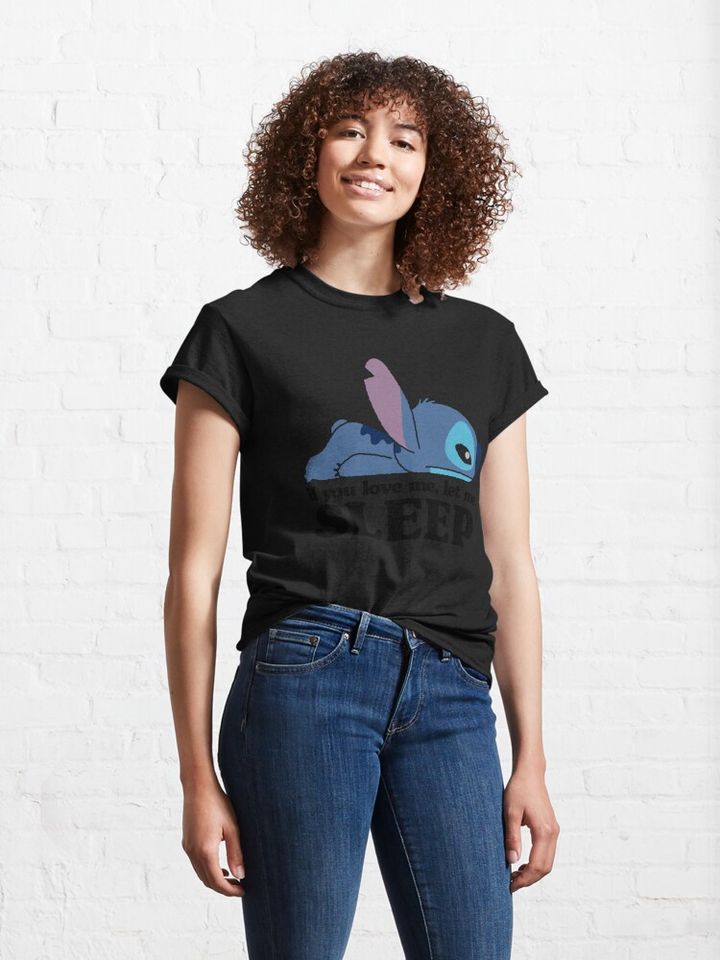 Lilo & Stitch Sleepy Stitch Classic T-Shirt, Disney Lilo Stitch Shirt
