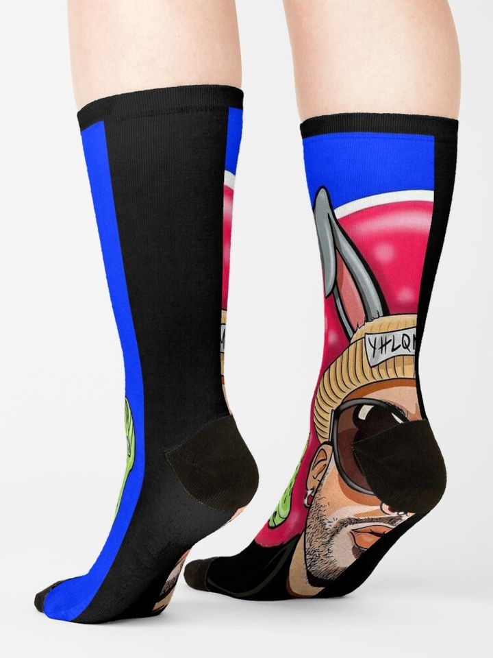 Bad bunny Lovely Socks, Bad Bunny Tour Merch