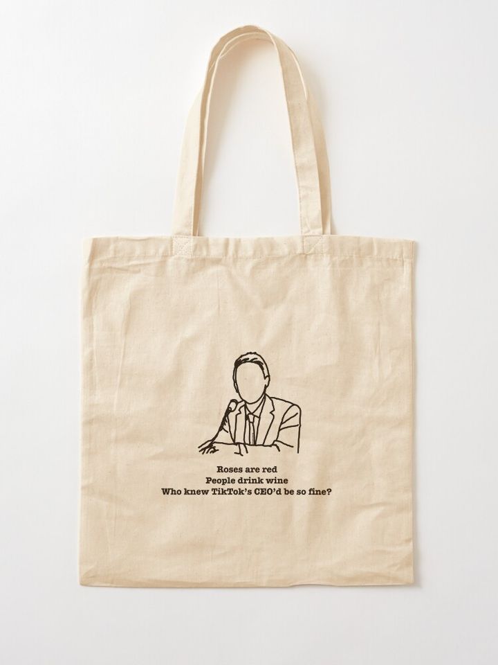 TikTok CEO Poem Tote Bag