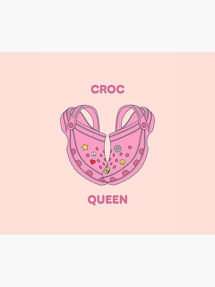 Croc Queen Throw Blanket