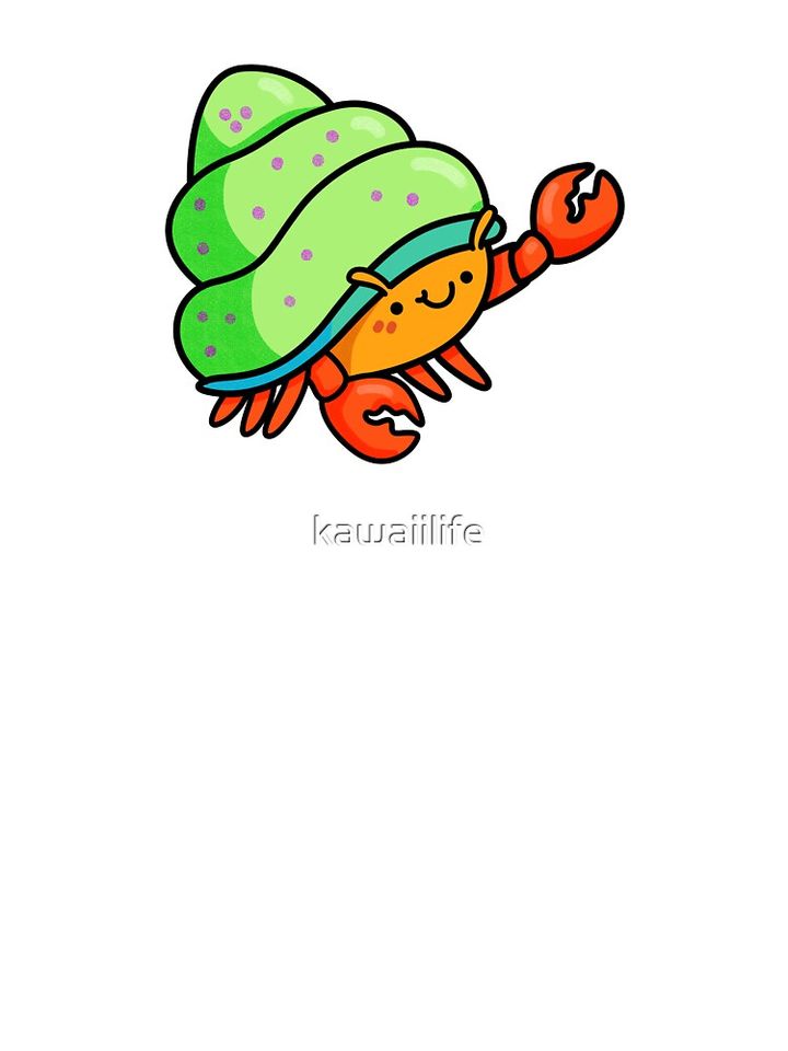 Kawaii Hermit Crab Kids T-Shirt