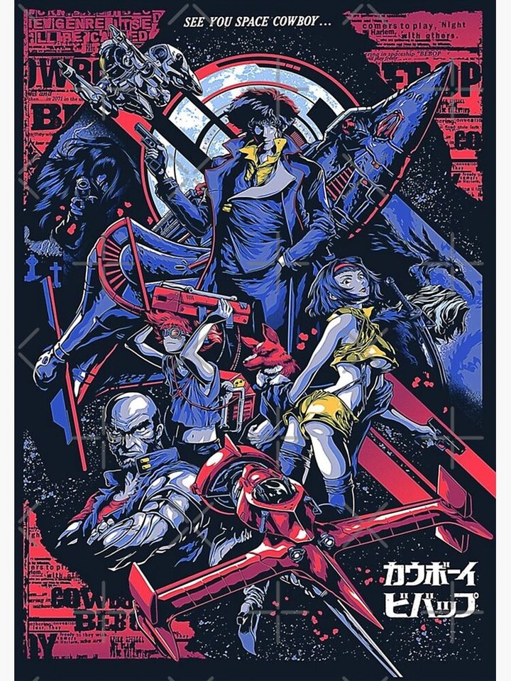 Cow Bebop - See You Space Cowboy Premium Matte Vertical Poster