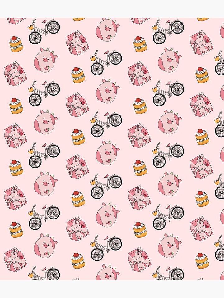 Strawberry Cow Hobbies Pattern Backpack