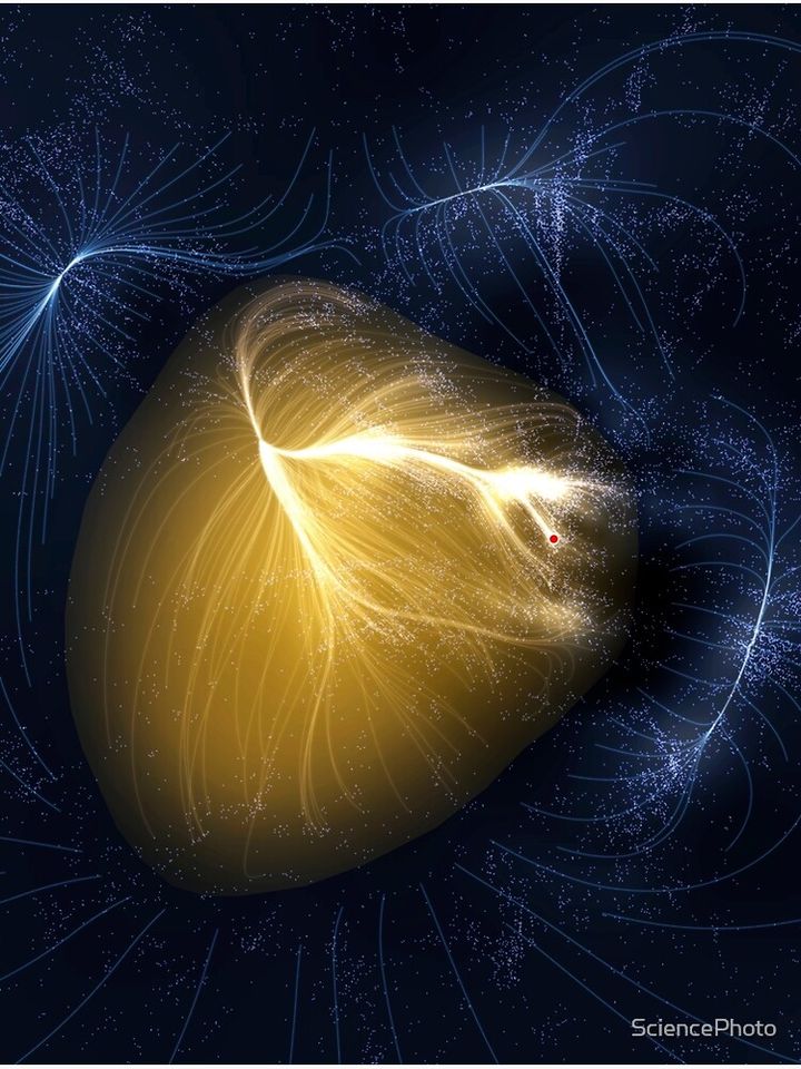 Laniakea supercluster, illustration (C021/8229) Premium Matte Vertical Poster