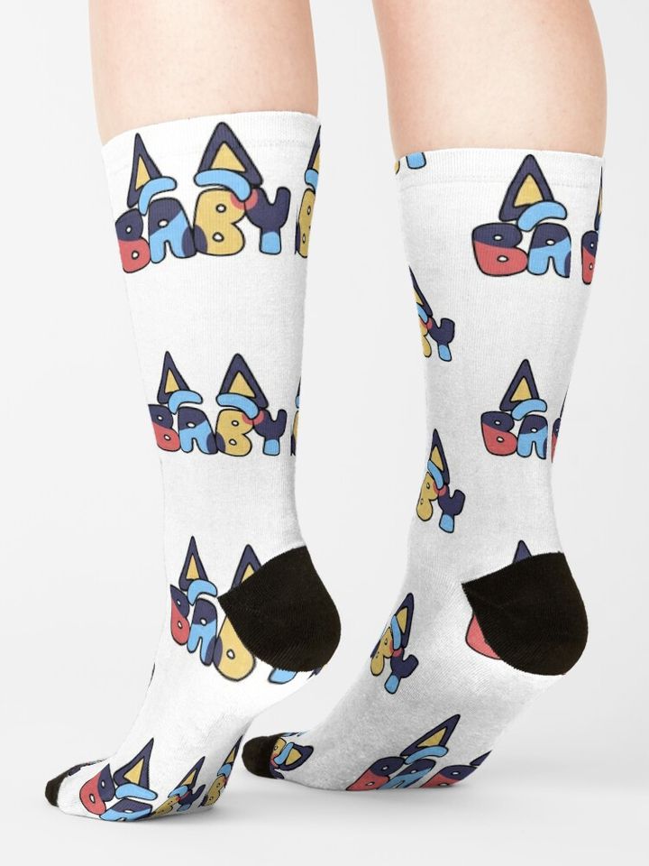 BlueyDad and Bingo baby Socks