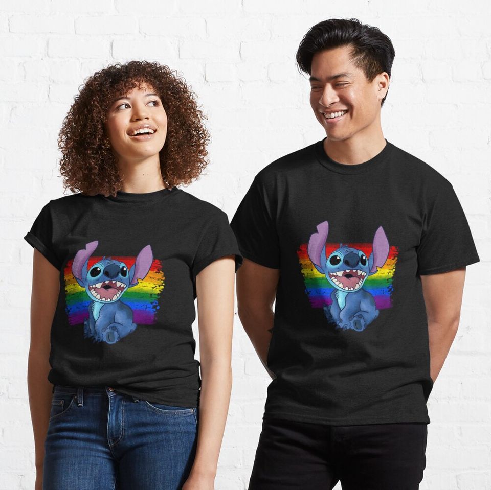 Stitch Pride Classic T-Shirt, Disney Lilo Stitch Shirt