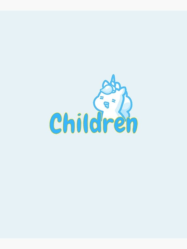 Creepy Unicorn eats children Unicorse blue Apron