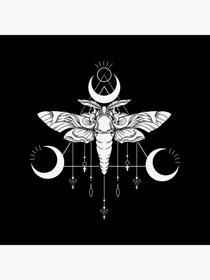 Butterfly Night Moth Butterfly Silhouette Funny Halloween Pillow
