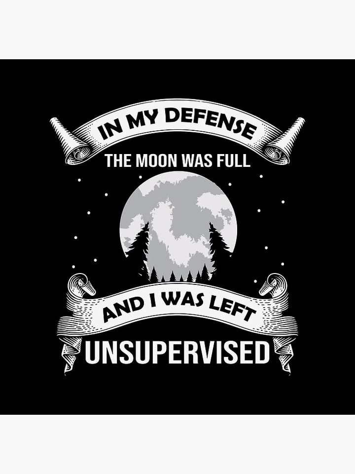 In My Defense The Moon Was Full And I Was Left Unsupervised Funny Witch Halloween Pillow