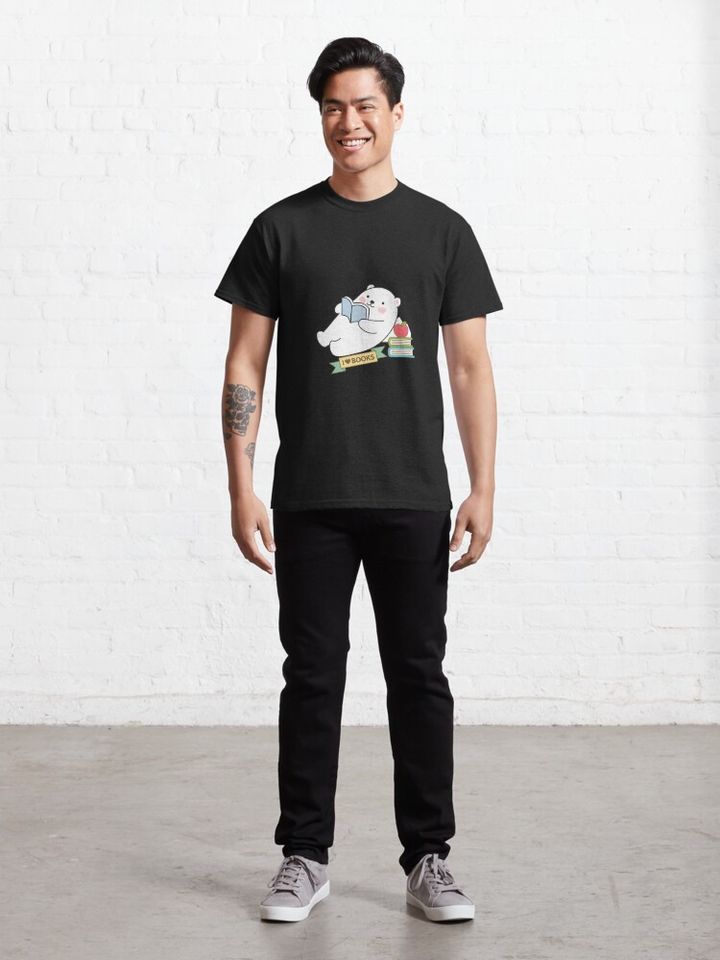 Little Polar Bear Love Book, Cute Sticker Classic T-Shirt