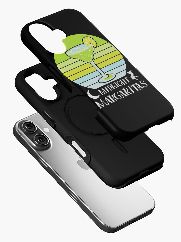 Midnight Margaritas Funny Witch Halloween iPhone Case