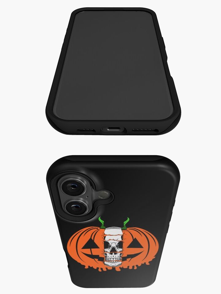 Pumpkin Skull Halloween Horror iPhone Case