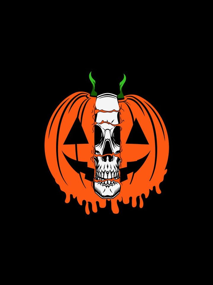 Pumpkin Skull Halloween Horror iPhone Case