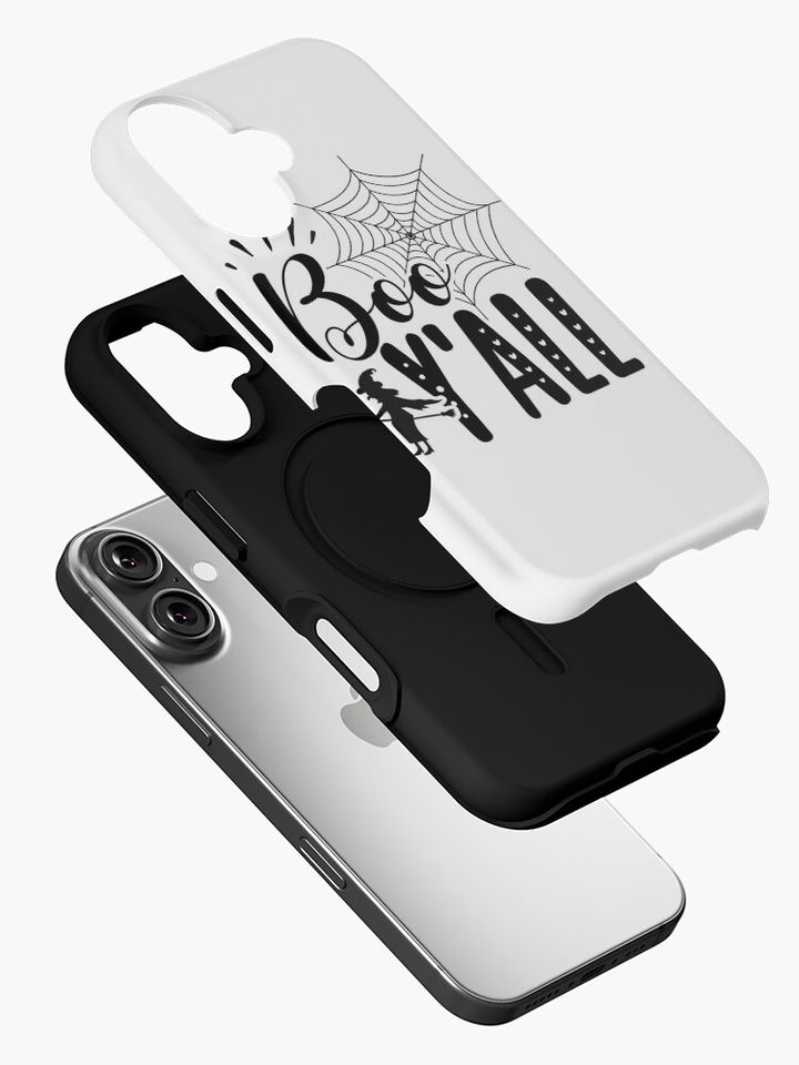 Boo Y'all Funny Witch Halloween iPhone Case