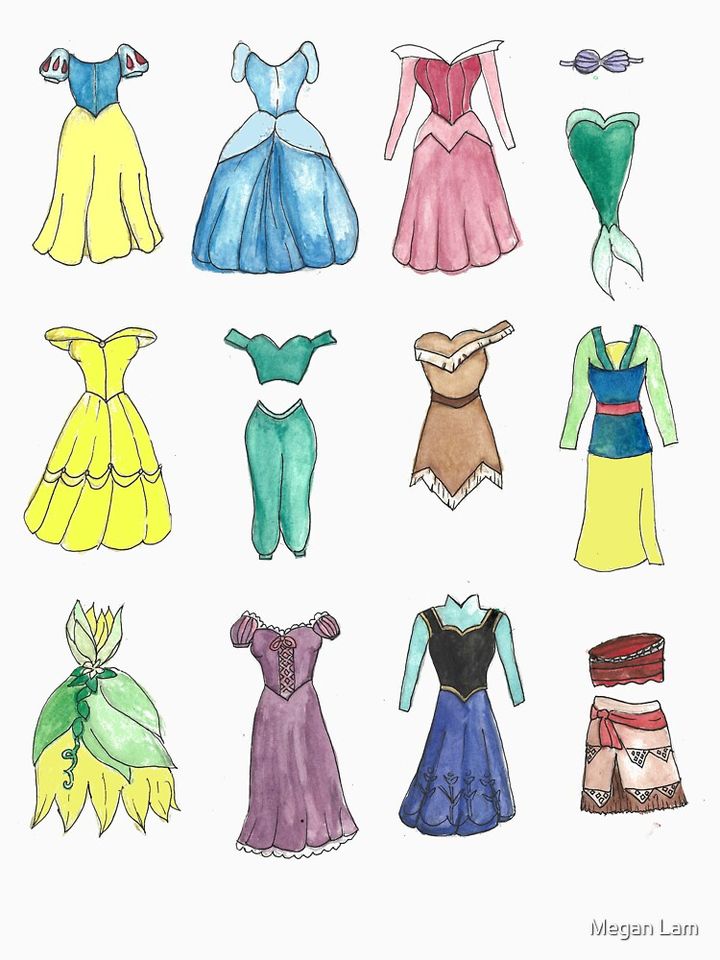 Disney Princess Dresses Pullover Hoodie