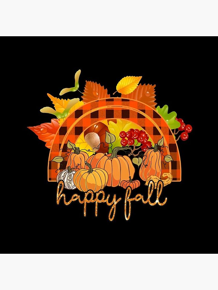 Happy Fall Funny Autumn Halloween  Pillow