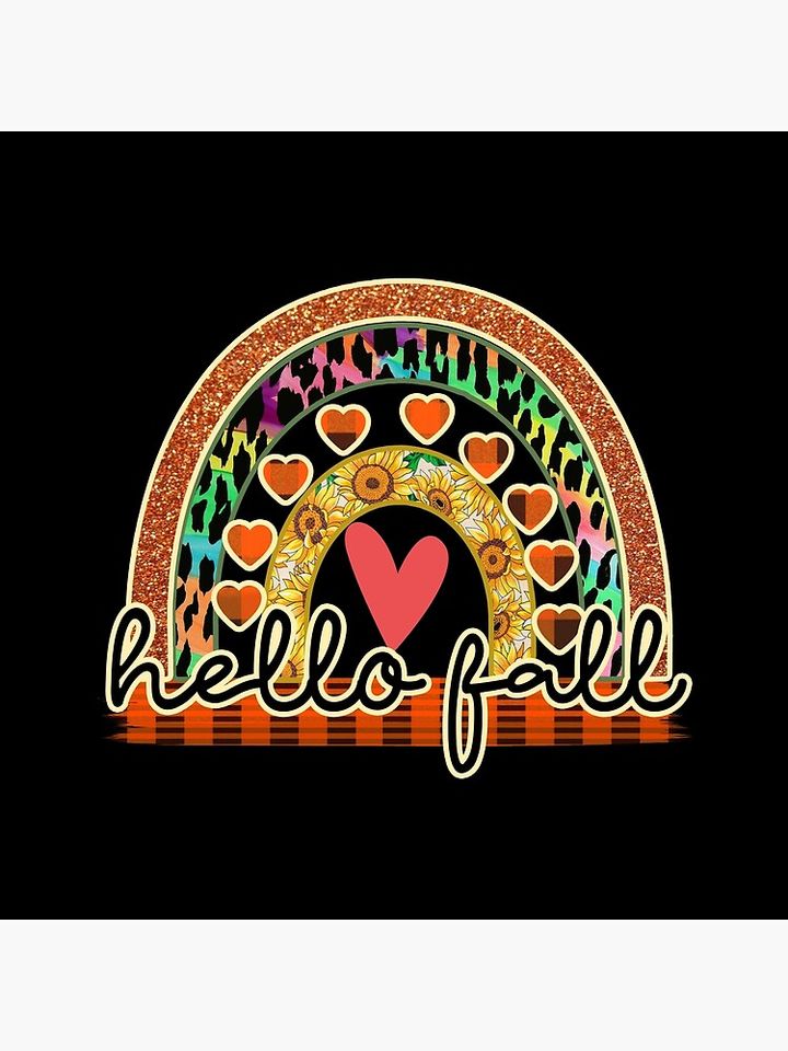 Hello Fall Funny Autumn Halloween  Pillow