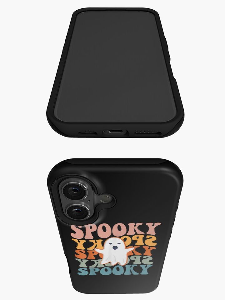 Spooky Boo Halloween Costume Retro Daisy Colorful Scary iPhone Case