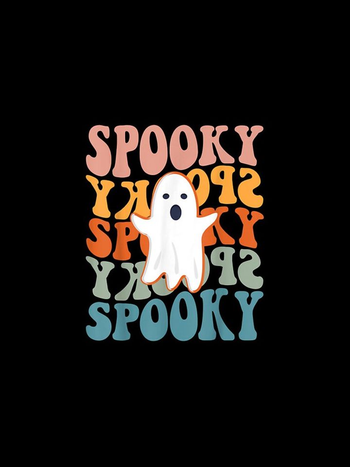 Spooky Boo Halloween Costume Retro Daisy Colorful Scary iPhone Case