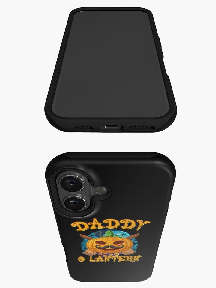 Mens Daddy Halloween Costume Jack O Lantern Pumpkin iPhone Case