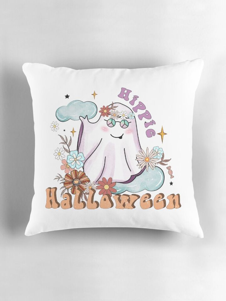 Hippie Halloween Sublimation Pillow
