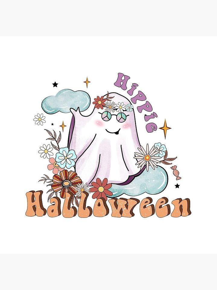 Hippie Halloween Sublimation Pillow