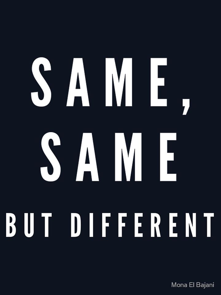 Same, Same... But Different Lightweight Hoodie