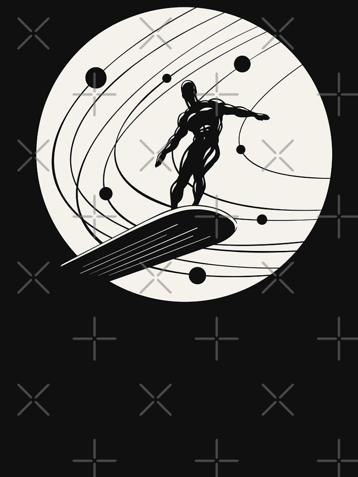 Silver Surfer minimalist white Essential T-Shirt