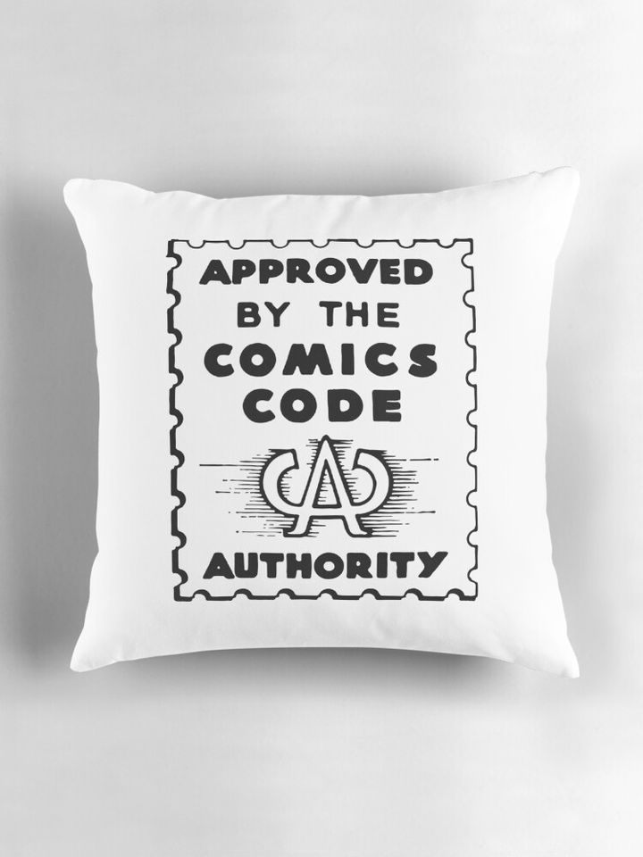 Comics Code Approved Pillow
