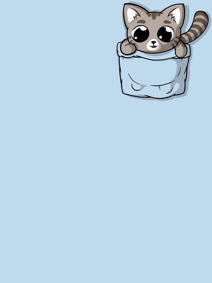 Cute Gray Pocket Cat Essential T-Shirt