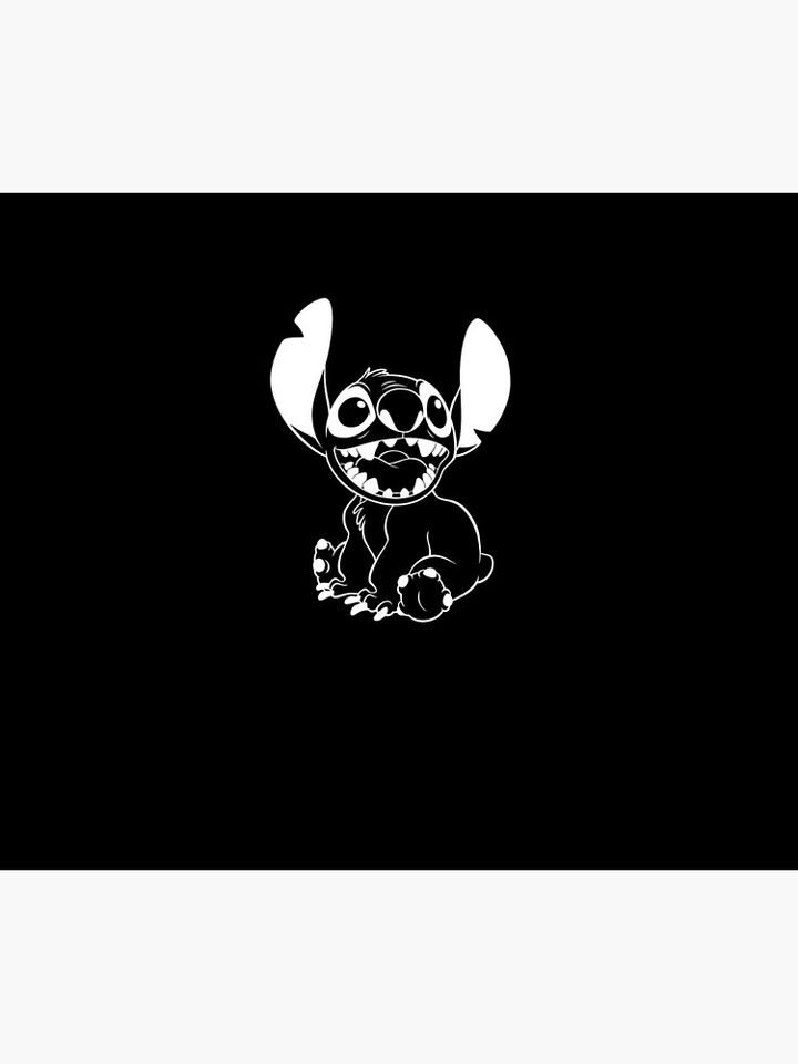Lilo Amp Stitch Simple Stitch Outline Throw Blanket