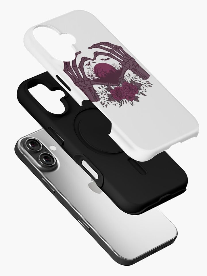 Skeleton Hand With Rose Halloween iPhone Case