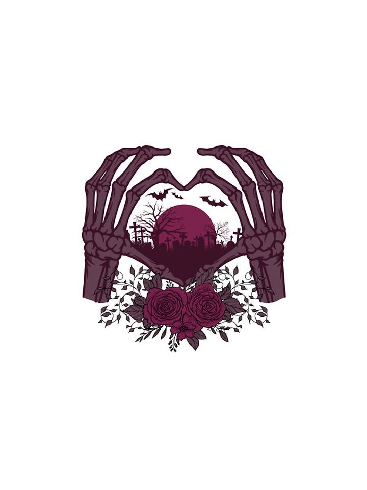 Skeleton Hand With Rose Halloween iPhone Case