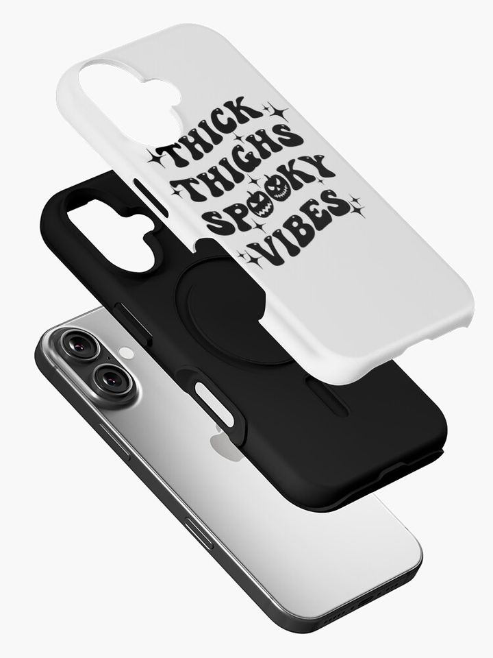 Thick Thighs Spooky Vibes Funny Halloween iPhone Case