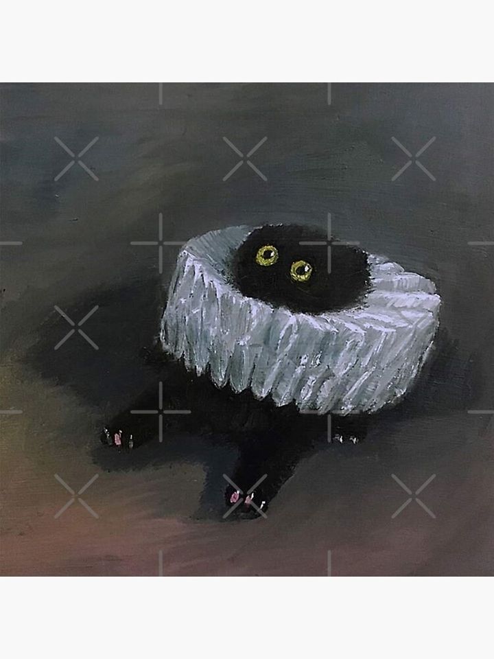 Vanessa Stockard black cat is sinking Canvas