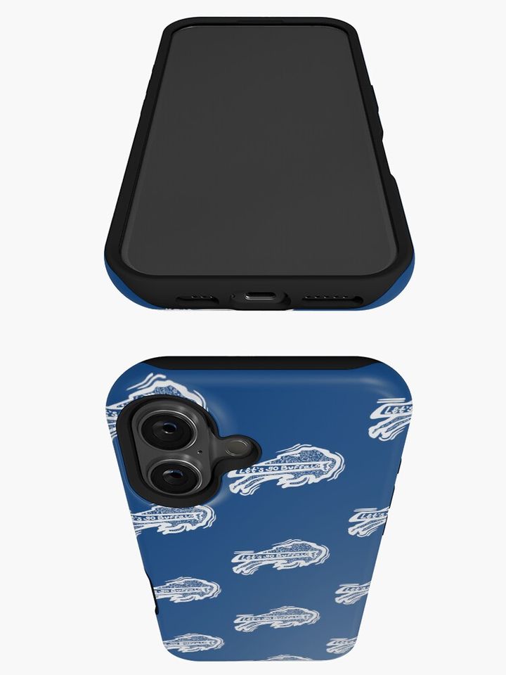 White Buffalo Bills Doodle iPhone Case, Gift For Fan