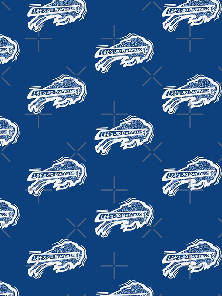 White Buffalo Bills Doodle iPhone Case, Gift For Fan