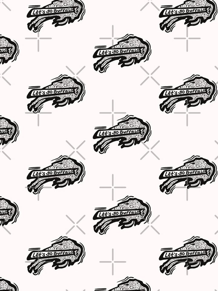 Buffalo Bills Doodle iPhone Case, Gift For Fan