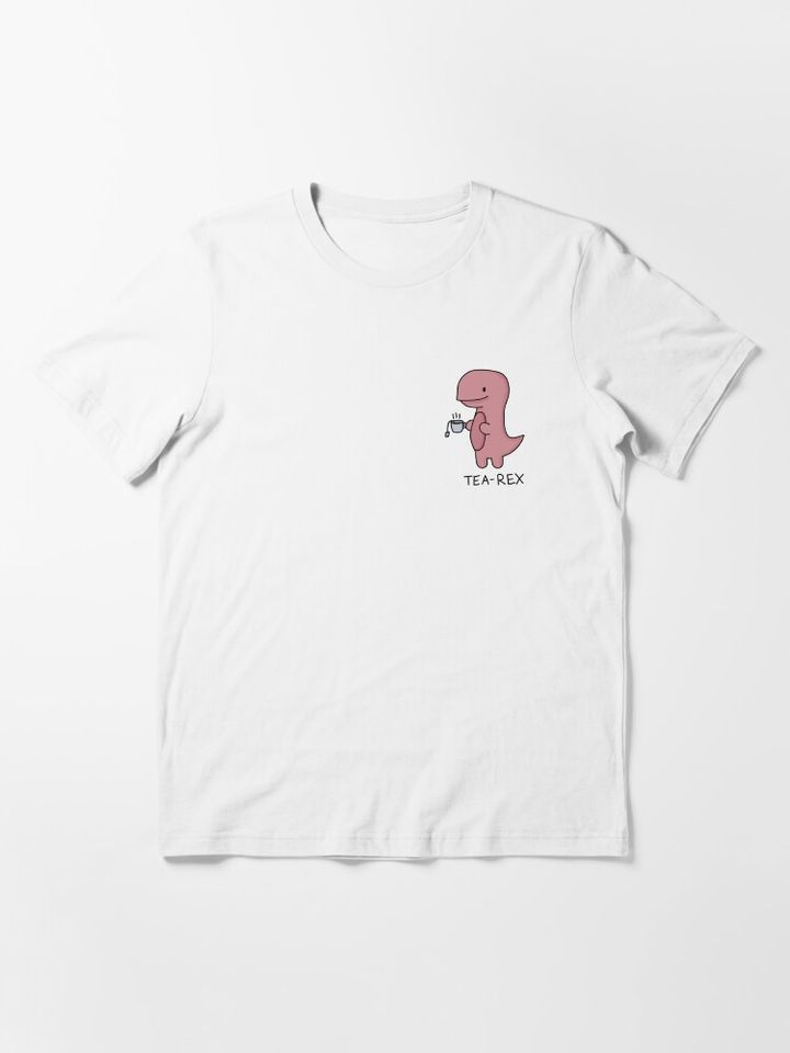 'Tea-Rex' Illustration Essential T-Shirt